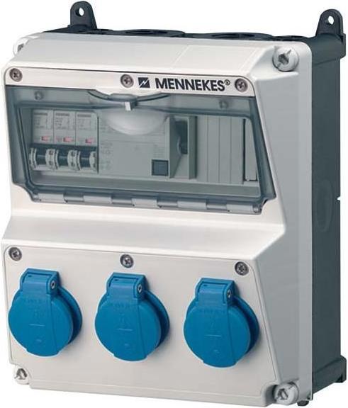 Mennekes Socket combination (3 x, CEE 32/3)