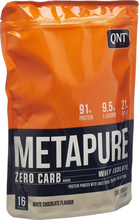 QNT MetaPure Zero Carb (Cioccolato bianco, 1 pz., 480 g)