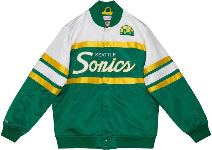 Produktbild Mitchell & Ness M&N Heavyweight Satin Jacke - SCRIPT Seattle SuperSonics - S (S)