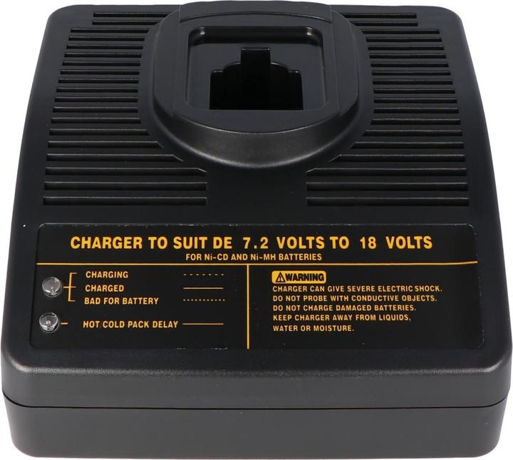 Actual product image AccuCell Universal charger suitable for Dewalt Elu 7,2-18V