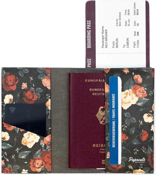 Produktbild Paprcuts Reisepass Cover - Flowers (1 x)