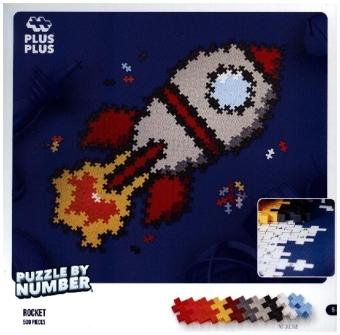 Immagine prodotto Plus-Plus 500 Blocchi di costruzione creativi Puzzle a razzo (500 pezzi)