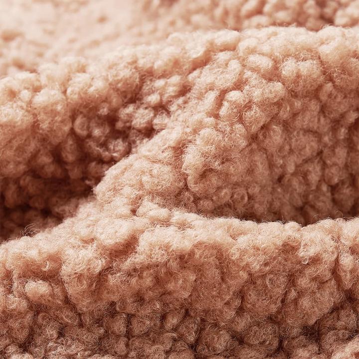 Immagine prodotto VidaXL Giacca con cappuccio per bambini Teddy in pelliccia sintetica cognac chiaro (92)