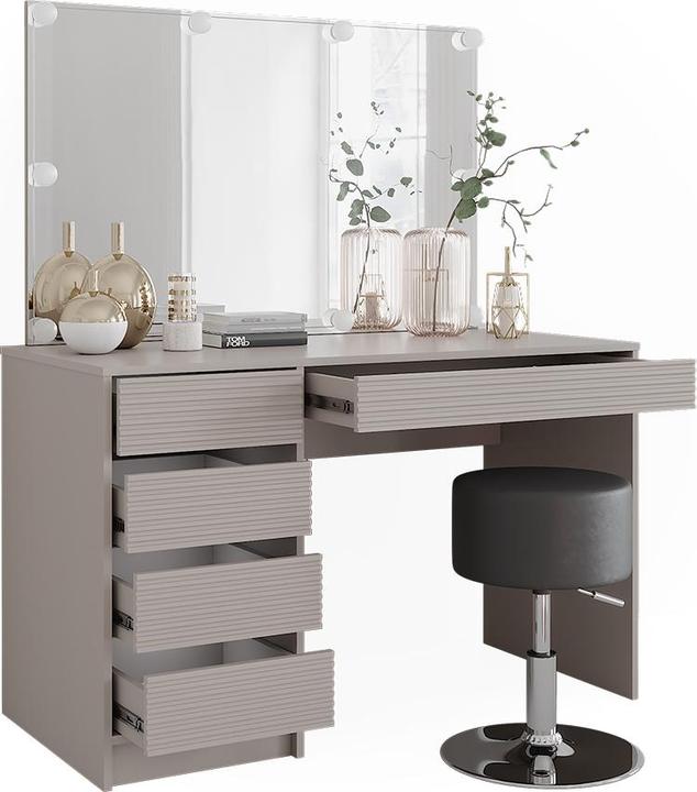Produktbild Vicco Sherry mit Hocker und Beleuchtung (120 x 75 x 55 cm)