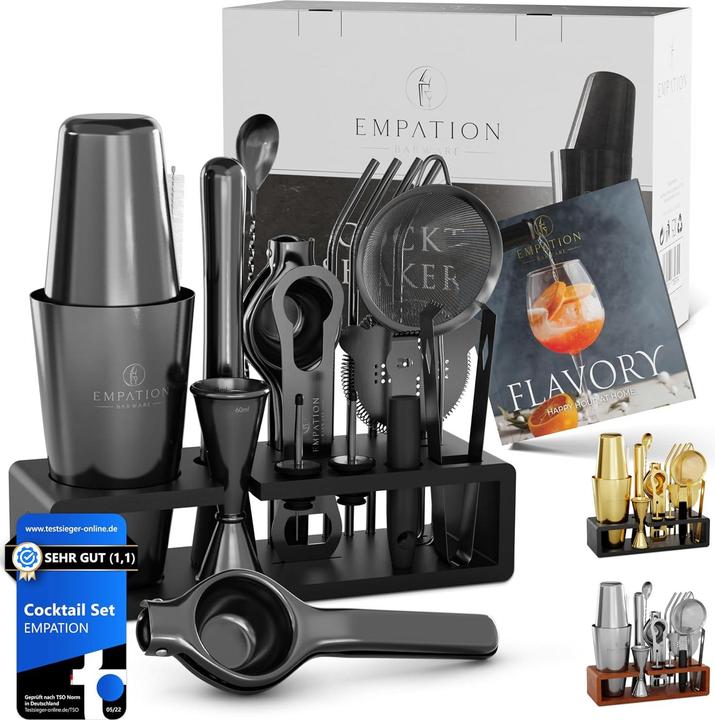 Image du produit Empation Cocktail-Shaker-Set mit Bar Zubehör (Testsieger) (Set de cocktail)