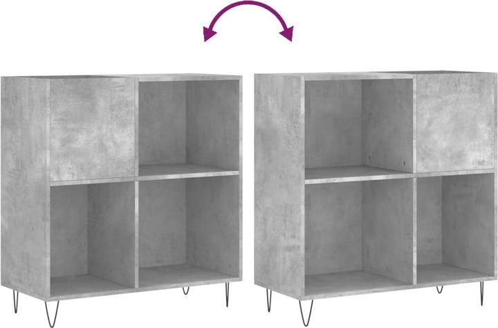 Produktbild VidaXL Plattenschrank Betongrau 84,5x38x89 cm Holzwerkstoff