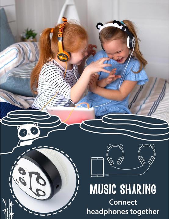 Immagine prodotto Planet Buddies Cuffie per personaggi Panda cablate
