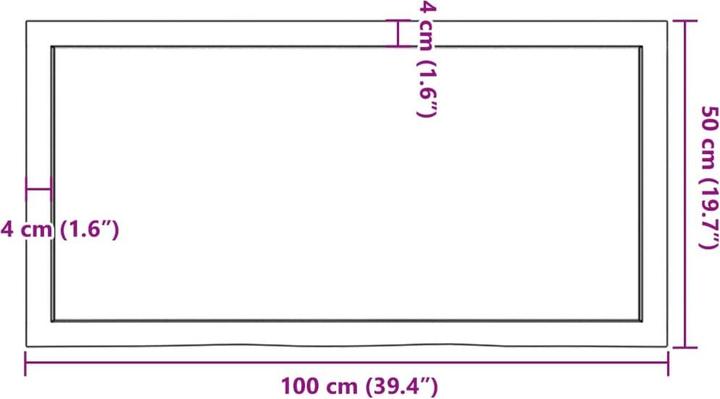 Actual product image VidaXL Emerald (100 x 50 x 4 cm)