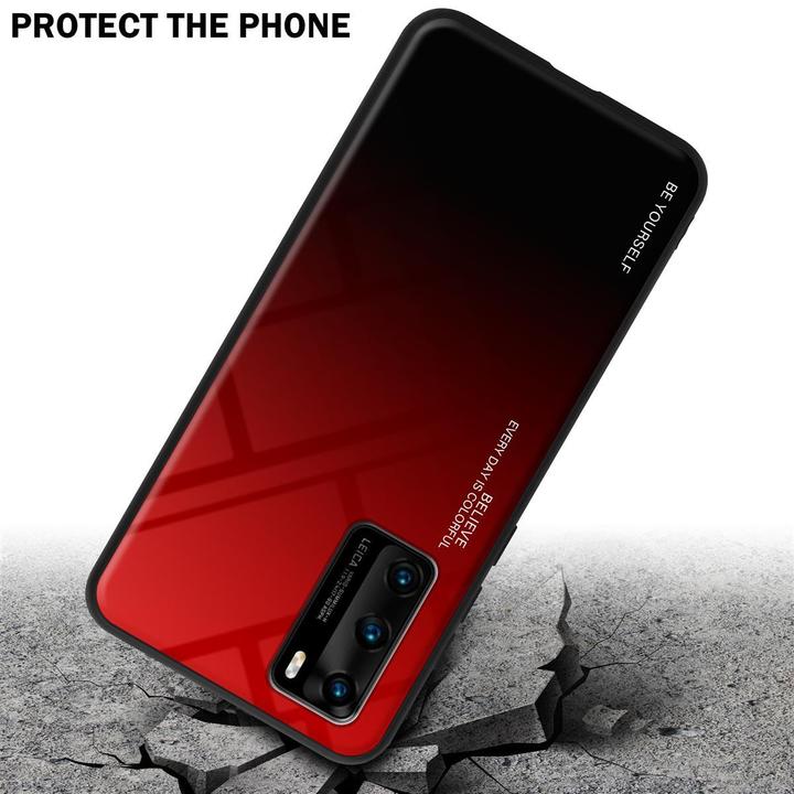 Actual product image Cadorabo TPU 2 colors glass cover (Huawei P40)
