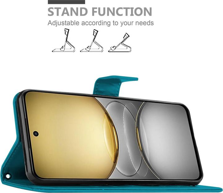 Produktbild Cadorabo Hülle für Realme C75 mit Blumen Muster (Siemens CC75)