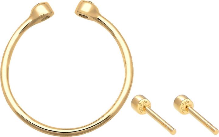 Produktbild Elli Kristall Ohrstecker, Kristall Ring, Schmuckset (925er Sterling Silber)