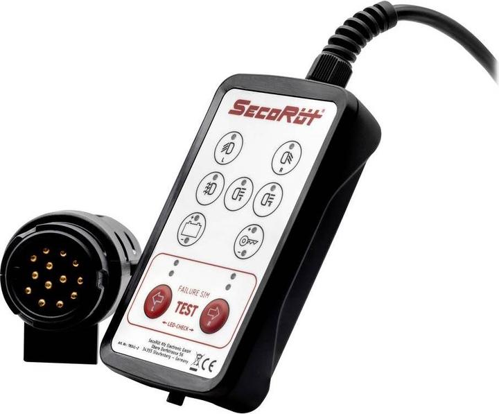Image du produit SecoRüt Boîte de test pour prise de remorque véhicule de remorquage 12 V 7 et 13 pôles