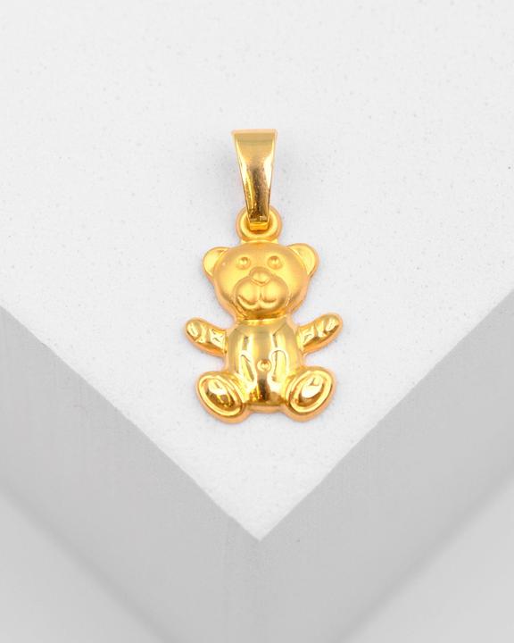 Immagine prodotto Muau Ciondolo orso oro giallo 750, 18x9mm (Oro giallo 750/18 carati)
