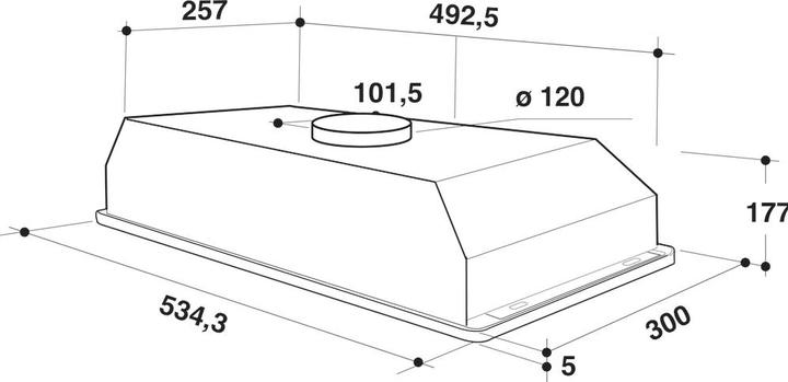 Image du produit Whirlpool Okap WCT 64 FLY X (Hotte à tiroir)