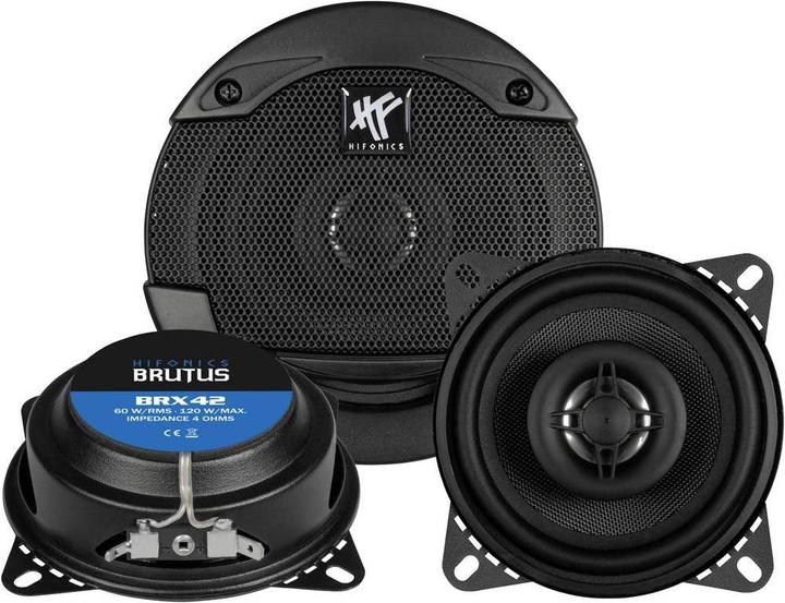Produktbild Hifonics Brutus BRX42 10 cm 2 Wege Koaxsystem FLACH (1 Stk.)