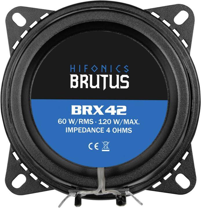 Produktbild Hifonics Brutus BRX42 10 cm 2 Wege Koaxsystem FLACH (1 Stk.)