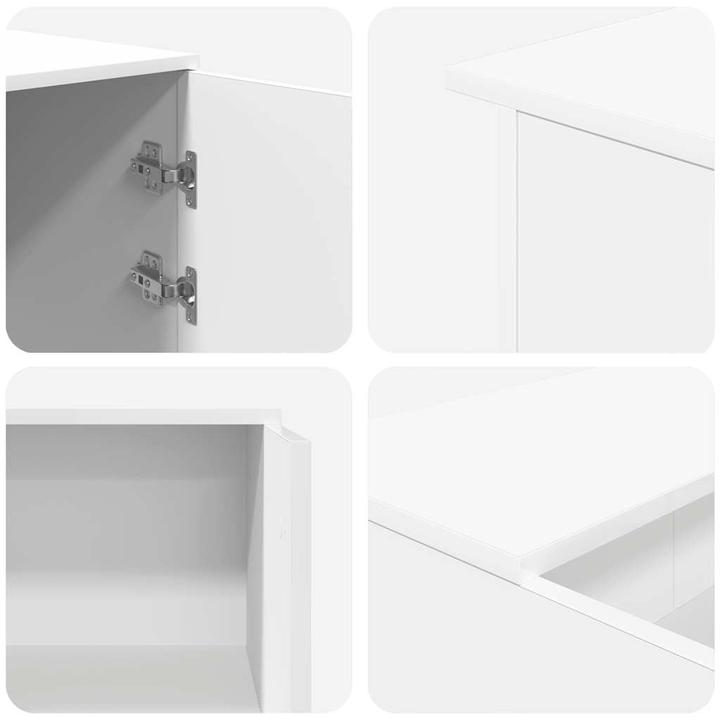 Image du produit VidaXL Comptoir d'accueil Blanc 180x50x103,5 cm Bois composite Comptoir d'accueil