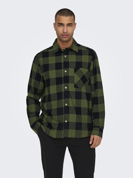 Image du produit Only & Sons Coupe normale Col de chemise Chemise (M)