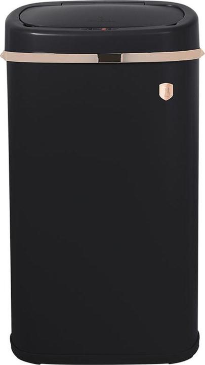 Produktbild BerlingerHaus Design MÃ¼lleimer mit Touch-Sensor, schwarz-rosÃ©gold, 58 L (58 l)
