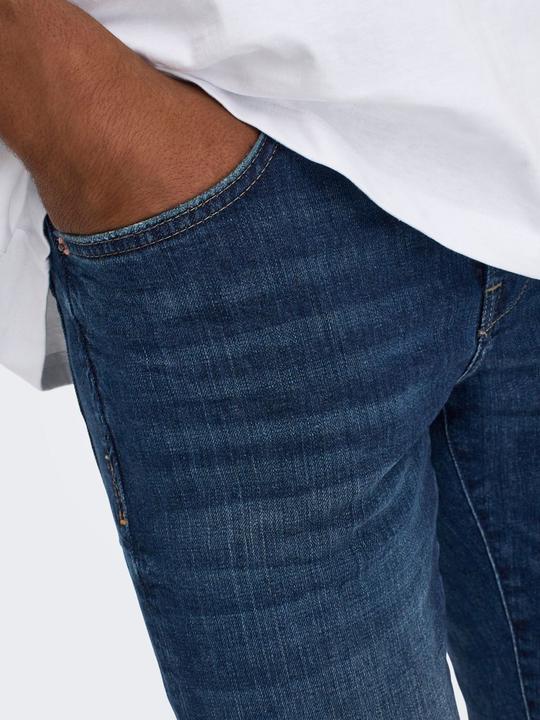 Actual product image Only & Sons ONSLOOM DARK BLUE Slim Fit Jeans (W31/L34)