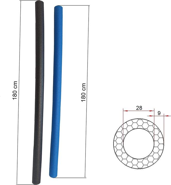 Produktbild Clever Leon 8 x Trampolin Schaumstoff-Rohre 180 cm