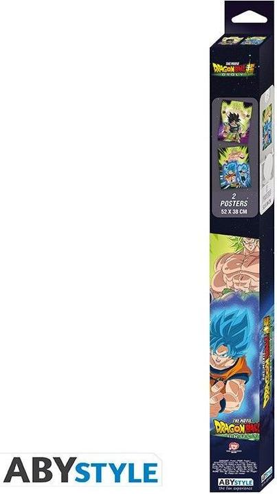 Actual product image ABYstyle DRAGON BALL BROLY - Set 2 Chibi Posters - Broly 52x38 x4