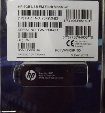 Produktbild HPE 8GB USB flash media key (8 GB)