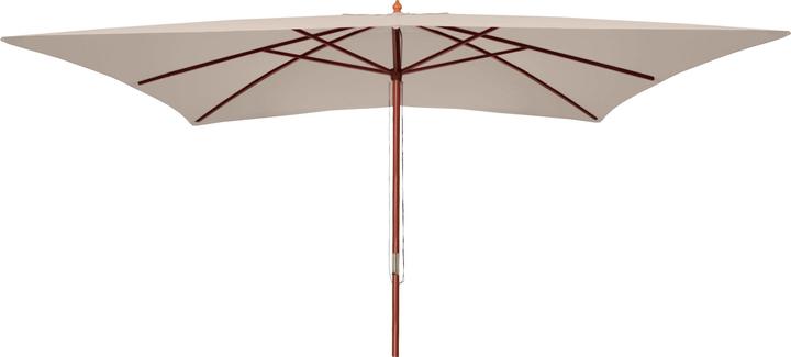 Immagine prodotto Swisshandel24 Ombrellone, Ombrellone da giardino Ombrellone da mercato, 3x4m Poliestere/Legno 6kg - crema (4 m)