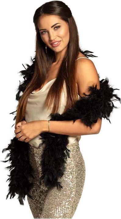Actual product image Boland Benelux Feather boa 180cm black 50g