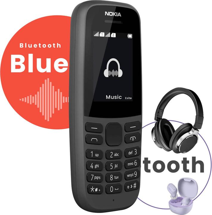 Produktbild Nokia Prepaid-Handy SFR (10€ Guthaben geschenkt) 105 4th Edition