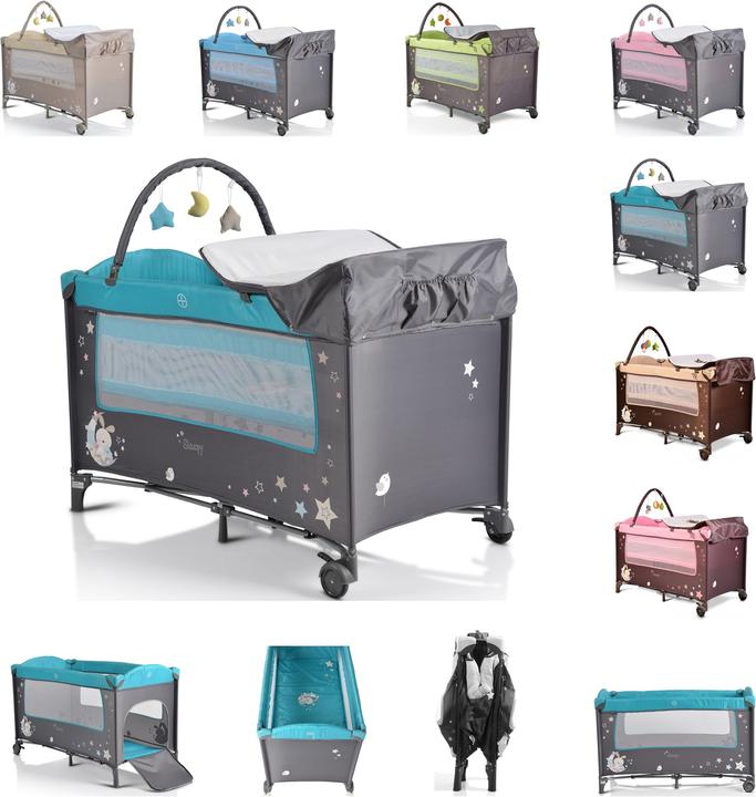 Produktbild Moni Reisebett Sleepy mit Rollen