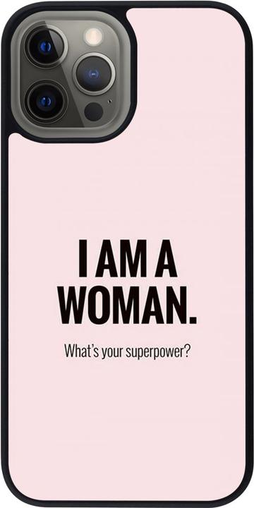 Immagine prodotto PhoneLook Copertina in silicone nero Sono una donna (Apple iPhone 12 Pro Max)
