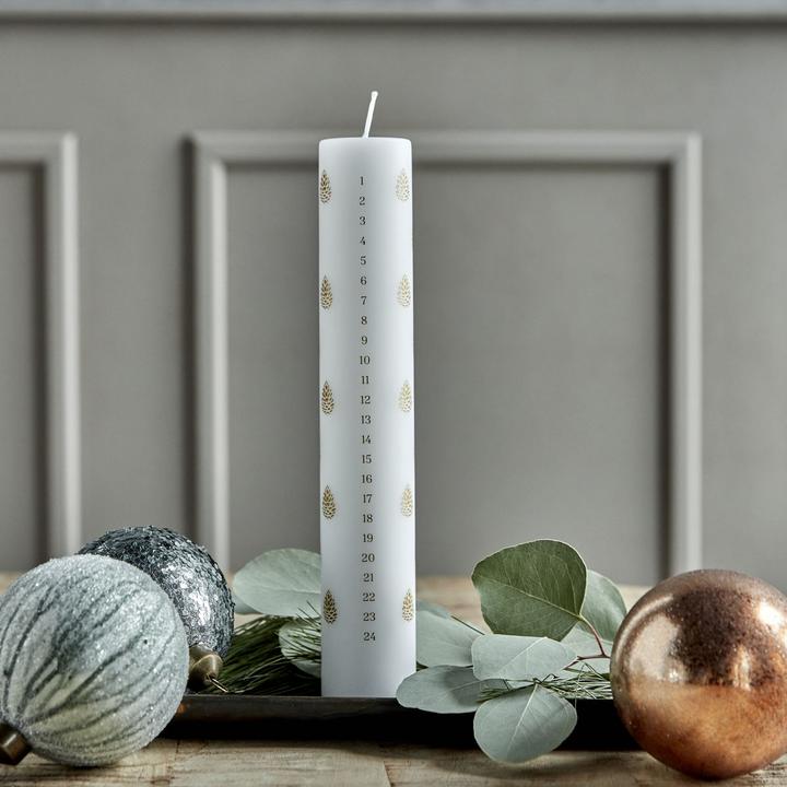 Actual product image House Doctor Calendar candle, HDEvery, white