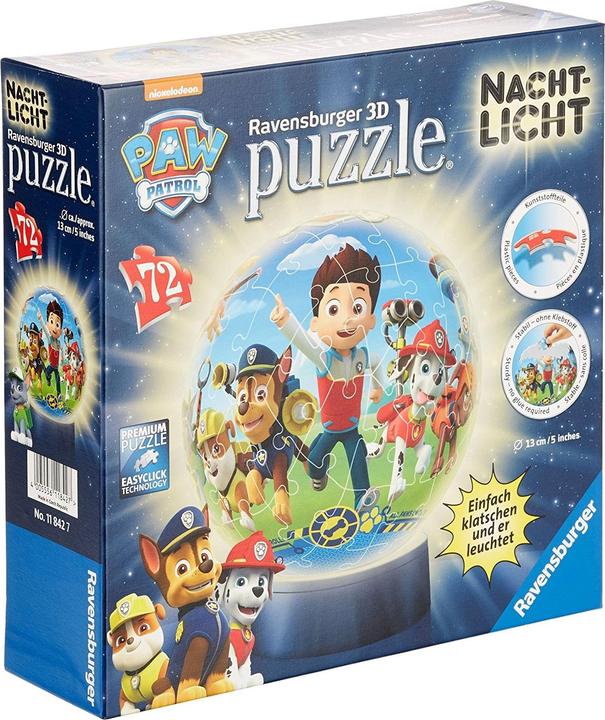 Produktbild Ravensburger Paw Patrol Nachtlicht (72 Teile)