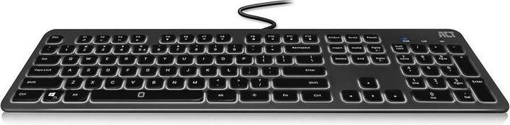 Clavier filaire avec rétro-éclairage (Qwerty/usine) (US, Filaire)