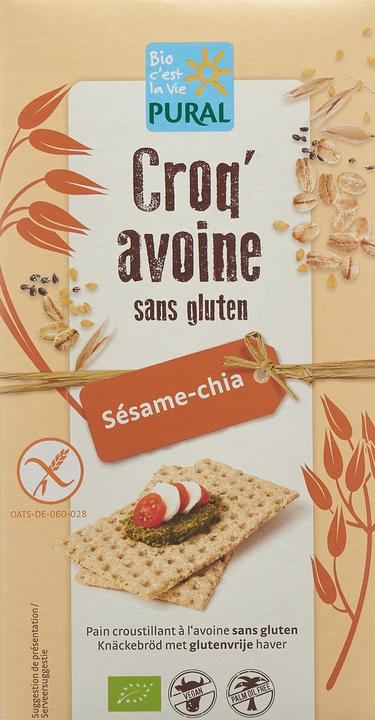 Produktbild Pural Croq'Hafer Sesam Chia glutenfrei (190 g)