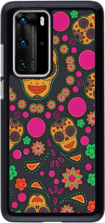 Produktbild PhoneLook Hülle Halloween 22 colorful mexican skulls (Huawei P40 Pro)