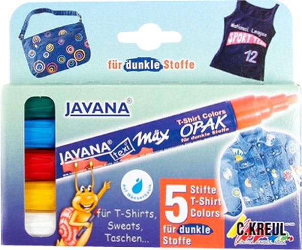 Immagine prodotto Kreul Texi Mäx Opak Set di Base (Giallo, Verde, Bianco, Blu, Rosso, 4 mm, 5 x)