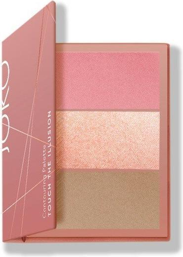 Actual product image Jokon Joko Touch The Illusion Face Contouring Palette 3In1 01 Pink 3X3.5G