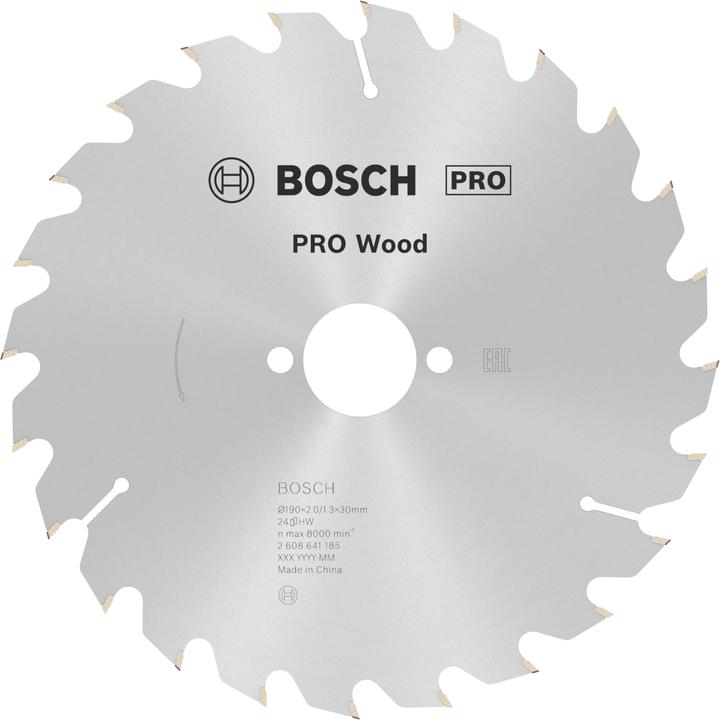 Produktbild Bosch Professional Zubehör PRO Wood Kreissägeblatt, 190 x 2 x 30 mm