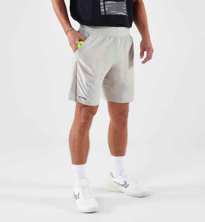 Artengo Herren Tennisshorts atmungsaktiv - Dry+ Beige Gaël Monfils