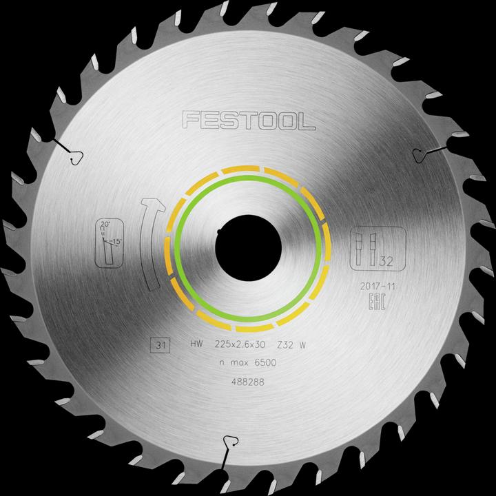 Actual product image Festool Circular saw blade HW 225x2,6x30 W32