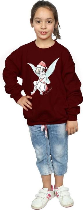 Actual product image Disney Girls Tinkerbell Christmas Fairy Sweatshirt (140, 146)