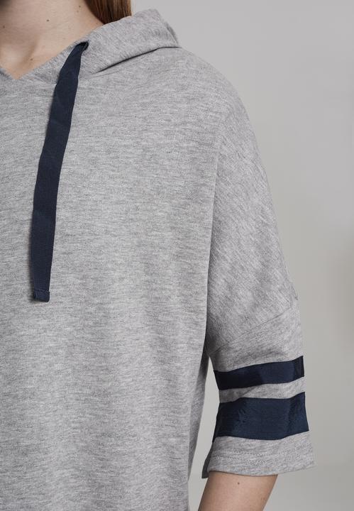 Actual product image Urban Classics Ladies Taped Short Sleeve Hoody (XS)