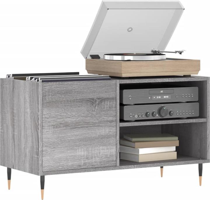 Actual product image VidaXL Plattenschrank Grau Sonoma 85x38x48 cm Holzwerkstoff