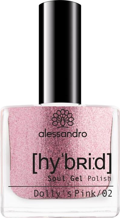 Alessandro Nagellack Hybrid 107 Dolly's Pink (107 Dolly's Pink, Gel-Effekt Nagellack)