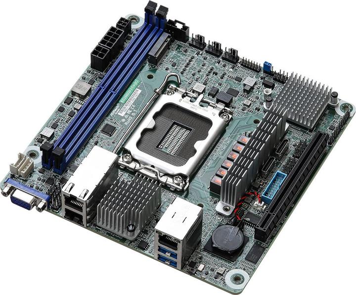 Actual product image AsRock Rack EC266D2I-2T/AQC (LGA 1700, Intel C226, Mini-ITX)