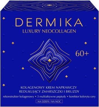 Actual product image Dermika Luxury Neocollagen 60+ collagen repair cream for the reduction of wrinkles and furrows for (24h cream)