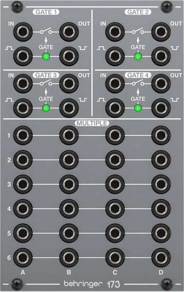 Behringer 173 QUAD GATE/MULTIPLES Moduł syntezatora modularnego