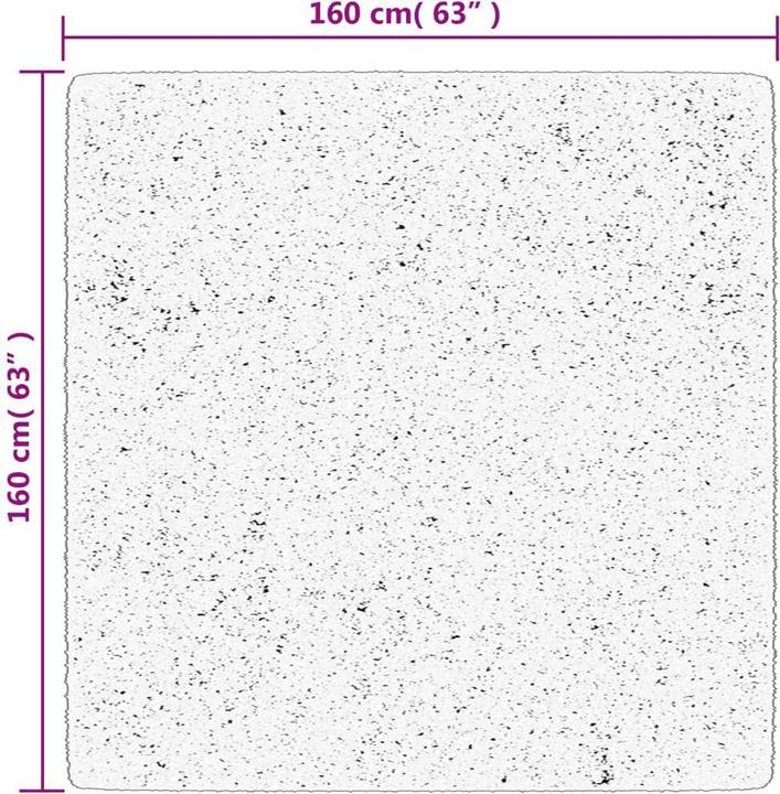 Produktbild VidaXL Teppich Shaggy Hochflor Modern (160 x 160 cm)